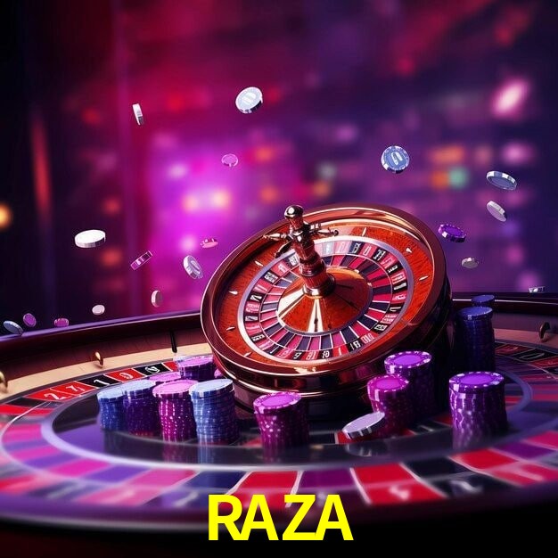 RAZA Casino - juegos, cajero y retiros Lobby RAZA Casino con mesas, rodillos, cajero y acceso móvil seguro